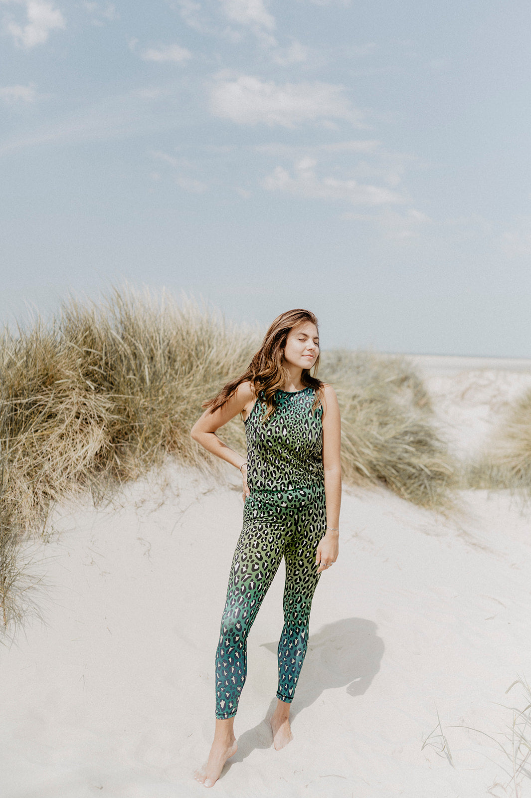 Jumpsuit Active Leo Safari Green