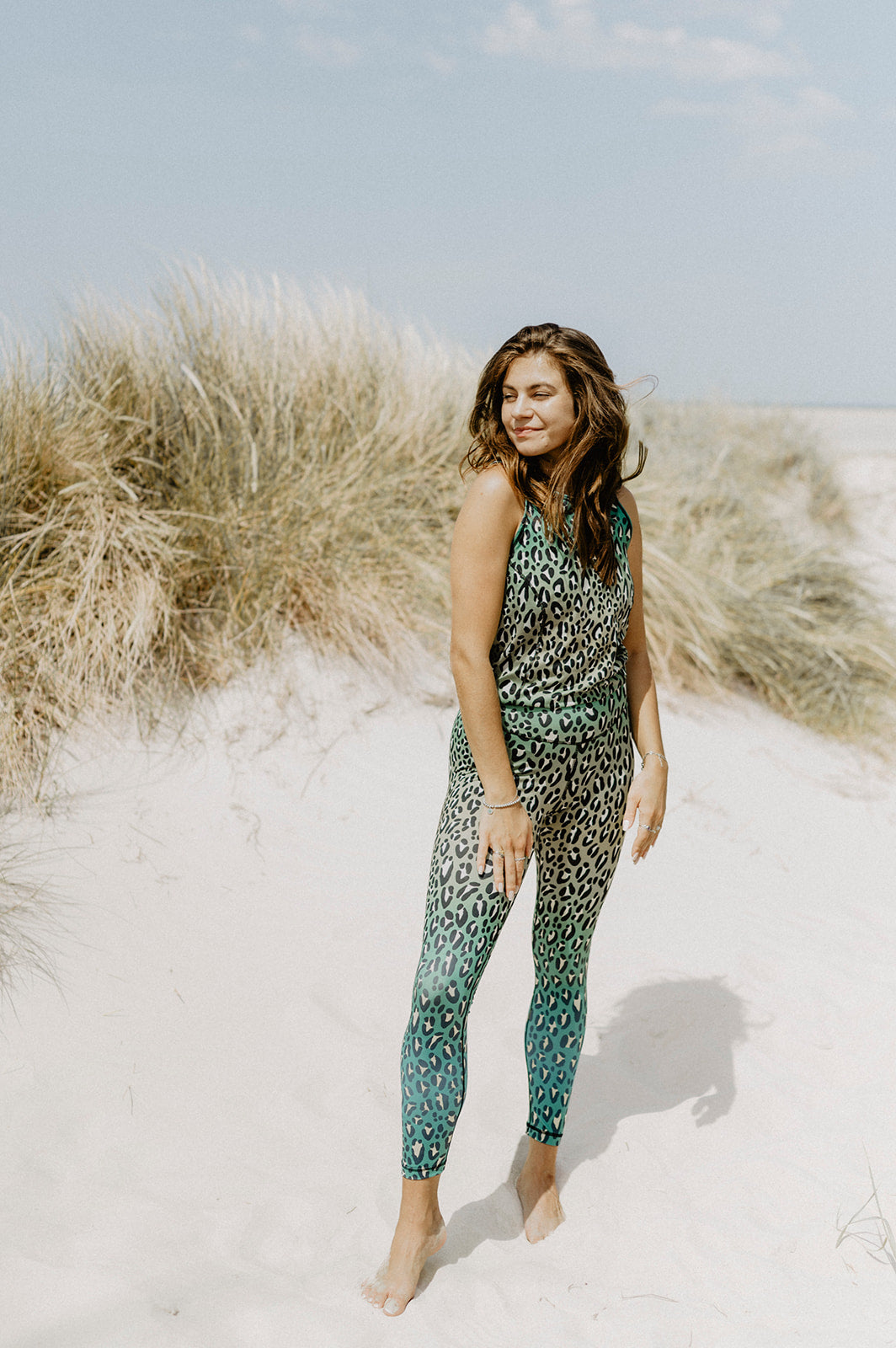 Jumpsuit Active Leo Safari Green