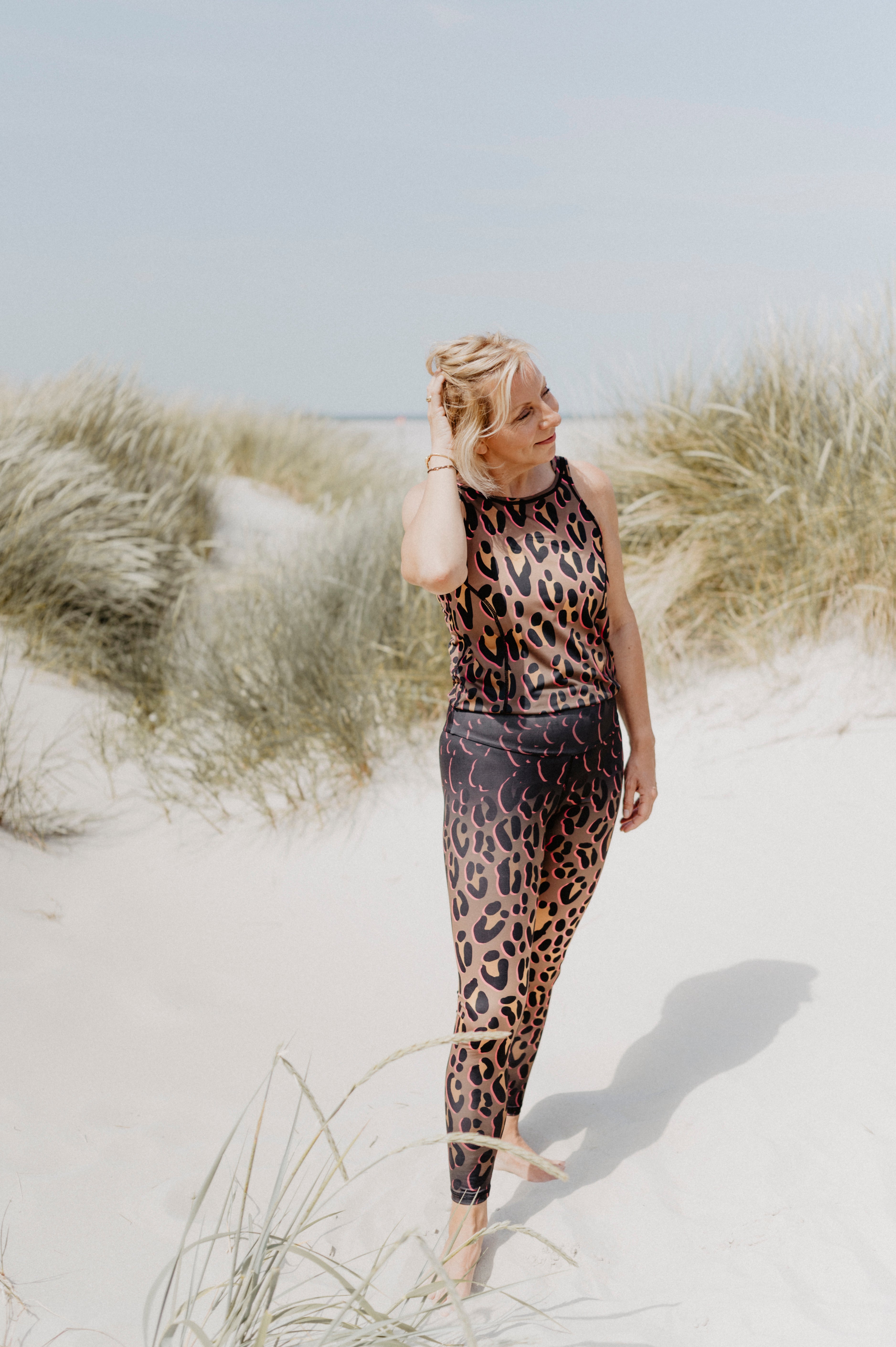 Jumpsuit Active Leo Safari Gold