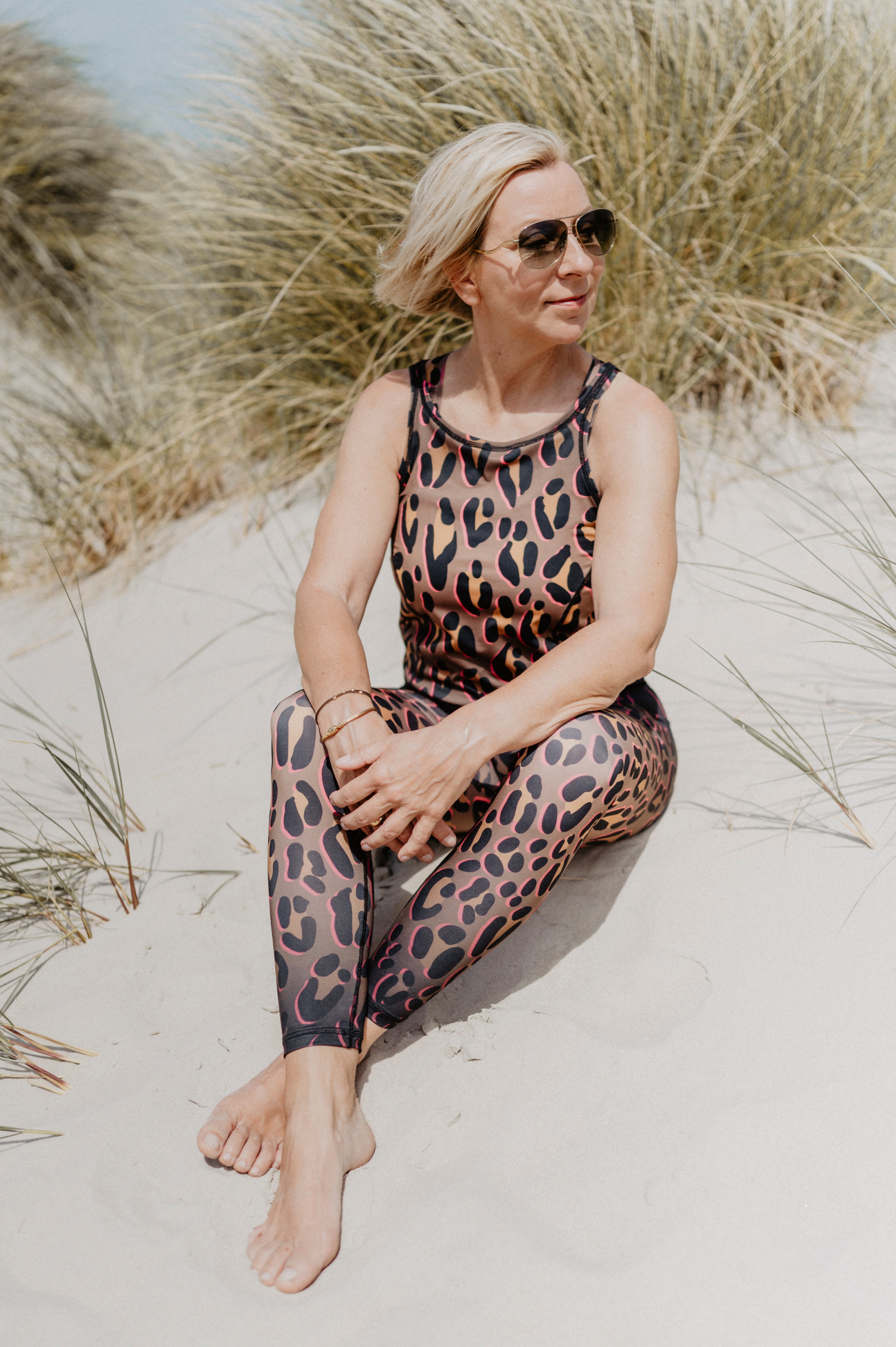 Jumpsuit Active Leo Safari Gold