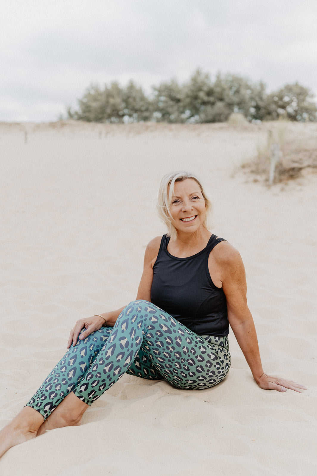Jumpsuit Active Safari Grün mit Schwarz