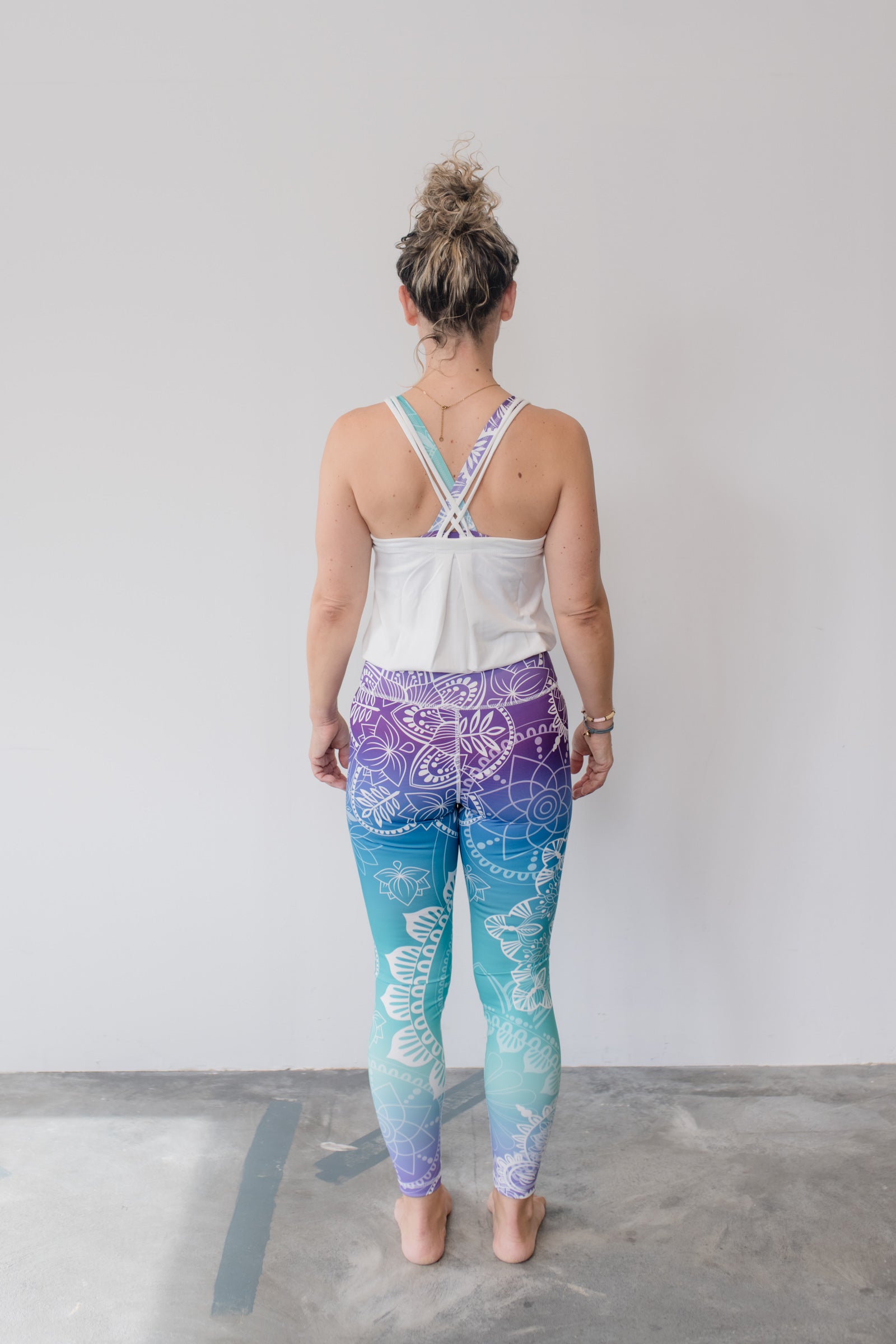 Jumpsuit Motion Aqua Circle mit Modal White
