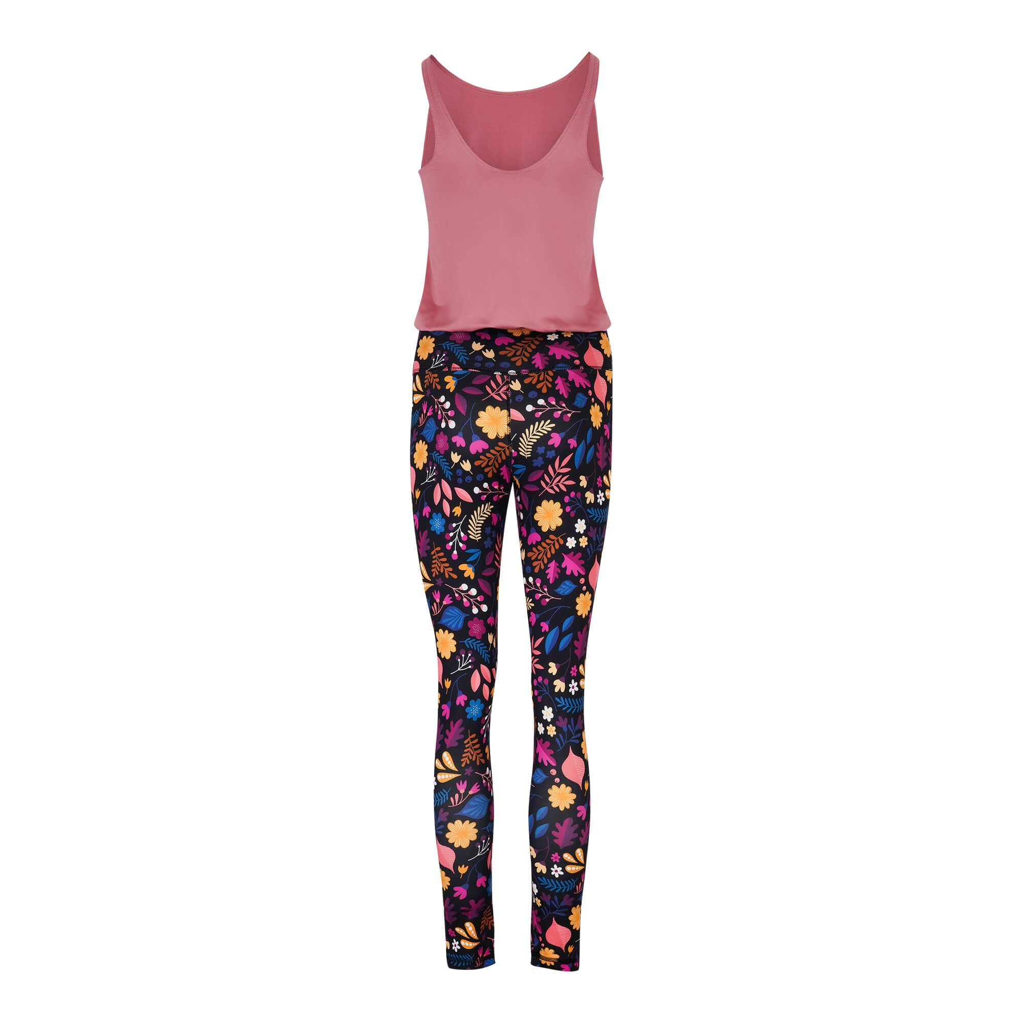 Jumpsuit in Blumenmotiv