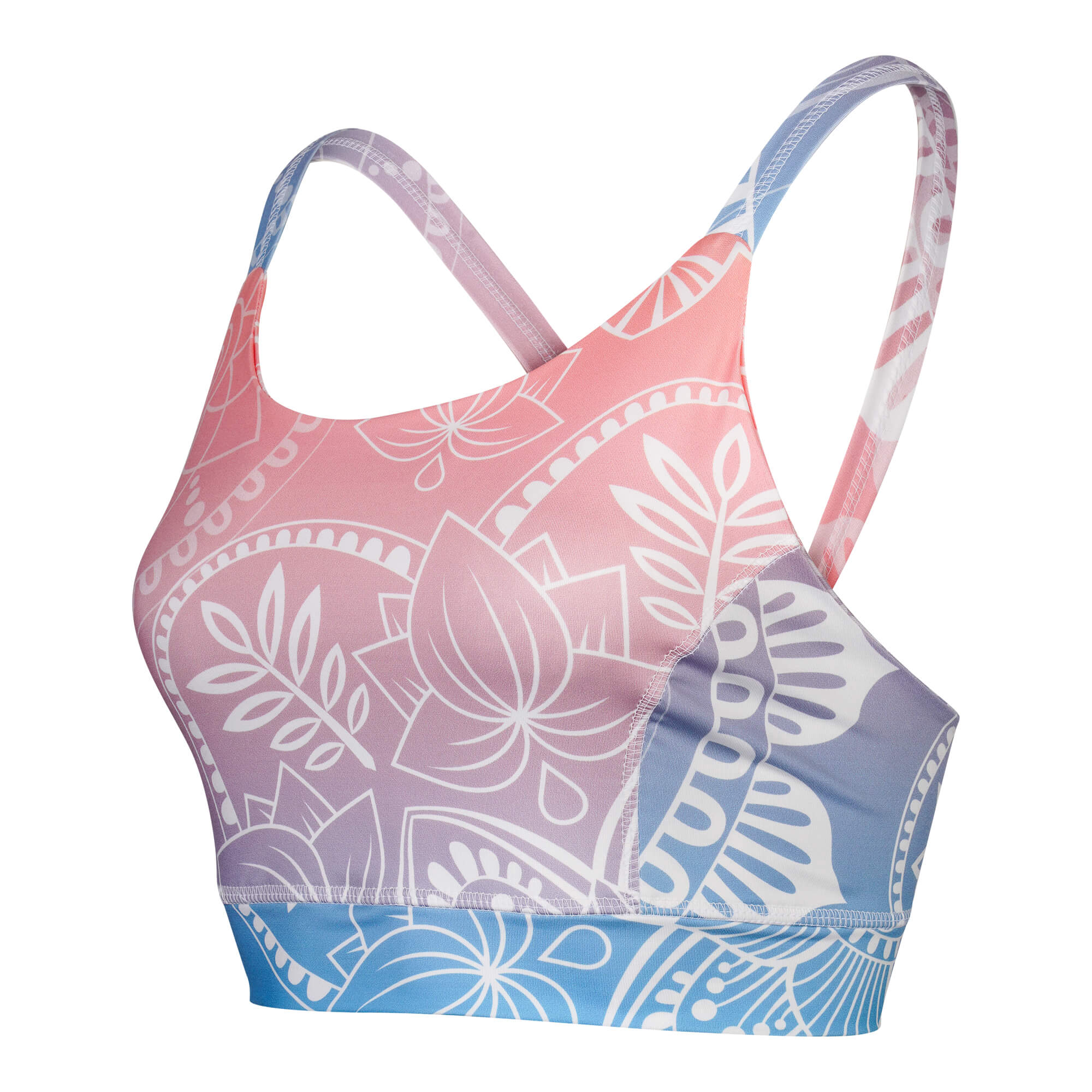Yoga Bra bunt von der Seite