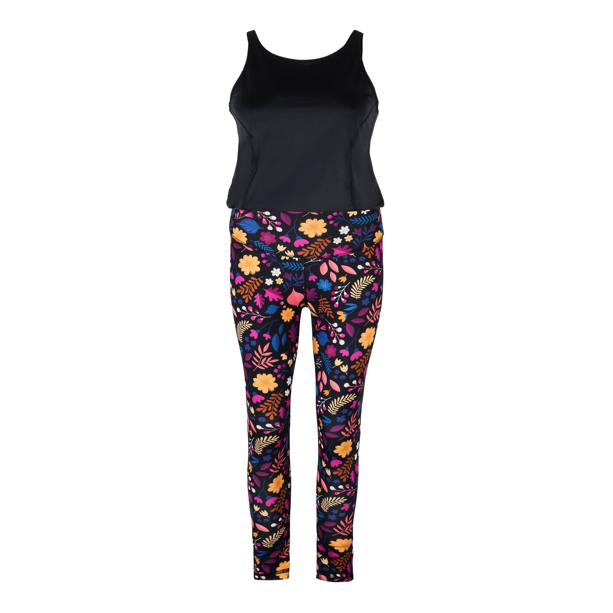 Jumpsuit Active Primerose mit Schwarz