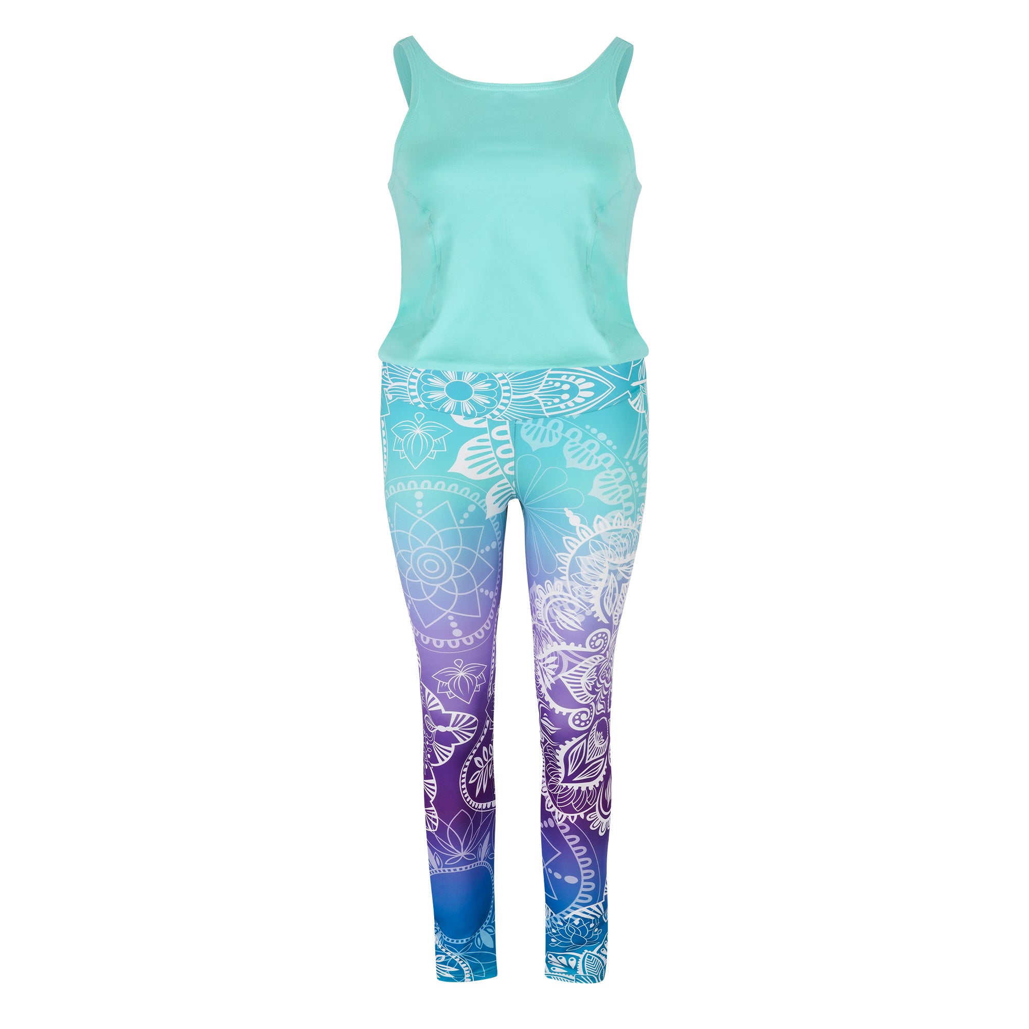 Jumpsuit Active AquaCircle mit Bio Jersey Tuerkis