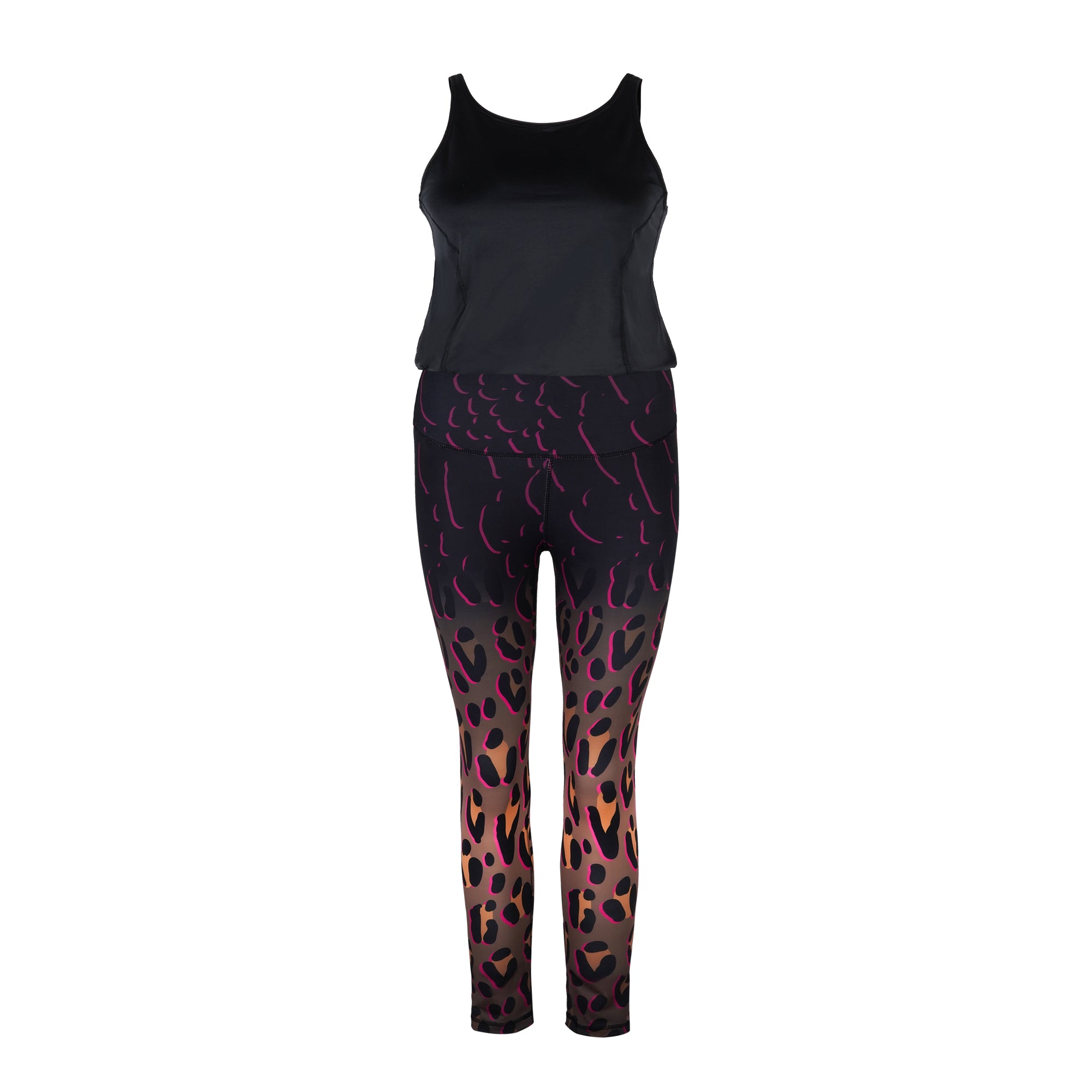 Jumpsuit Active Safari Gold mit Schwarz