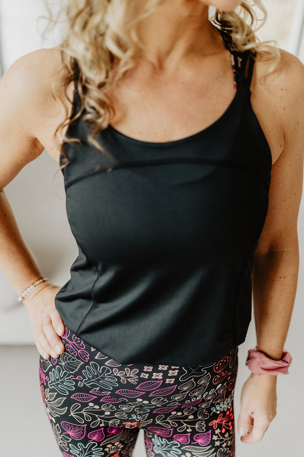 Jumpsuit Motion Leaves Pink