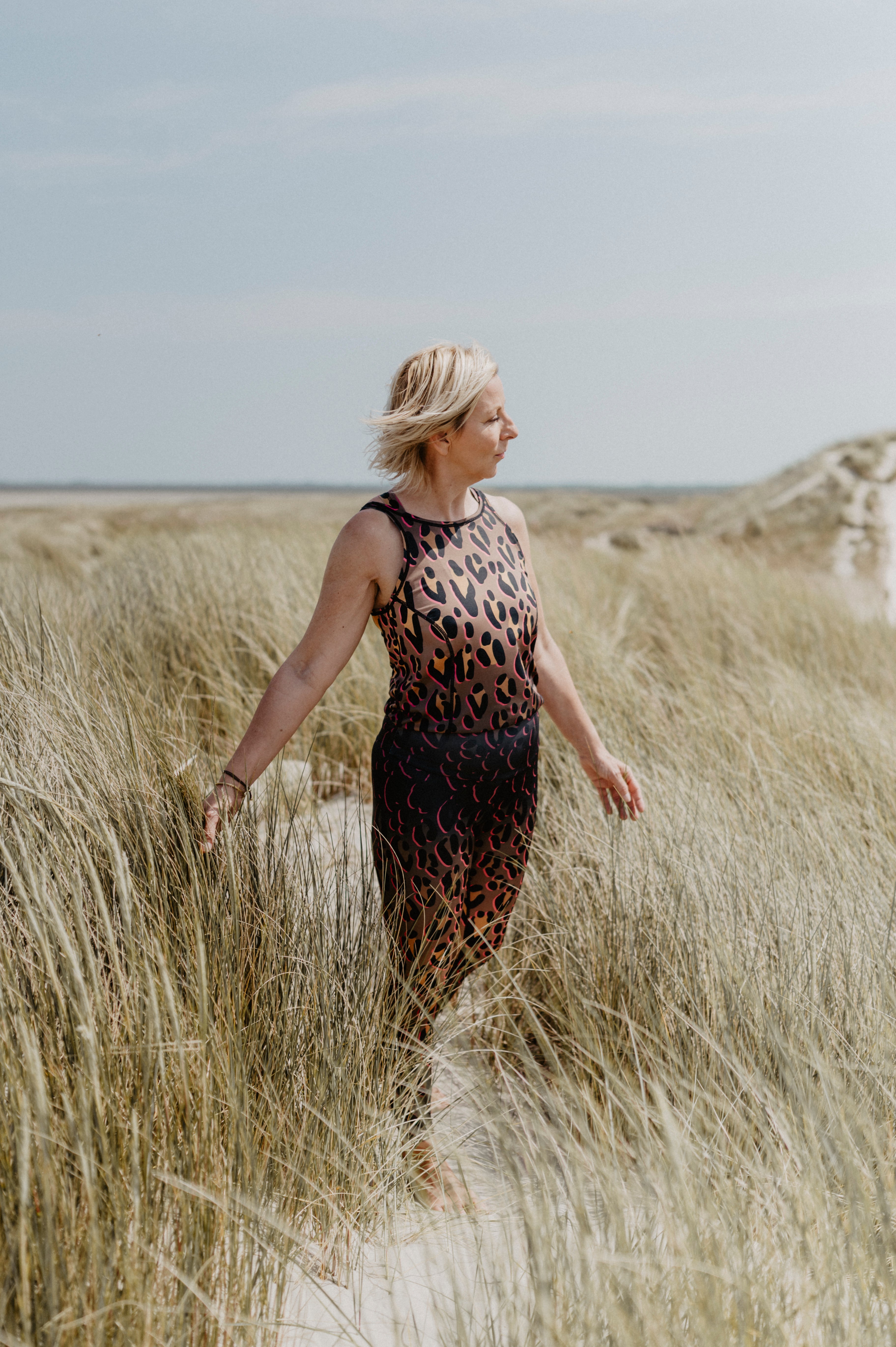 Jumpsuit Active Leo Safari Gold