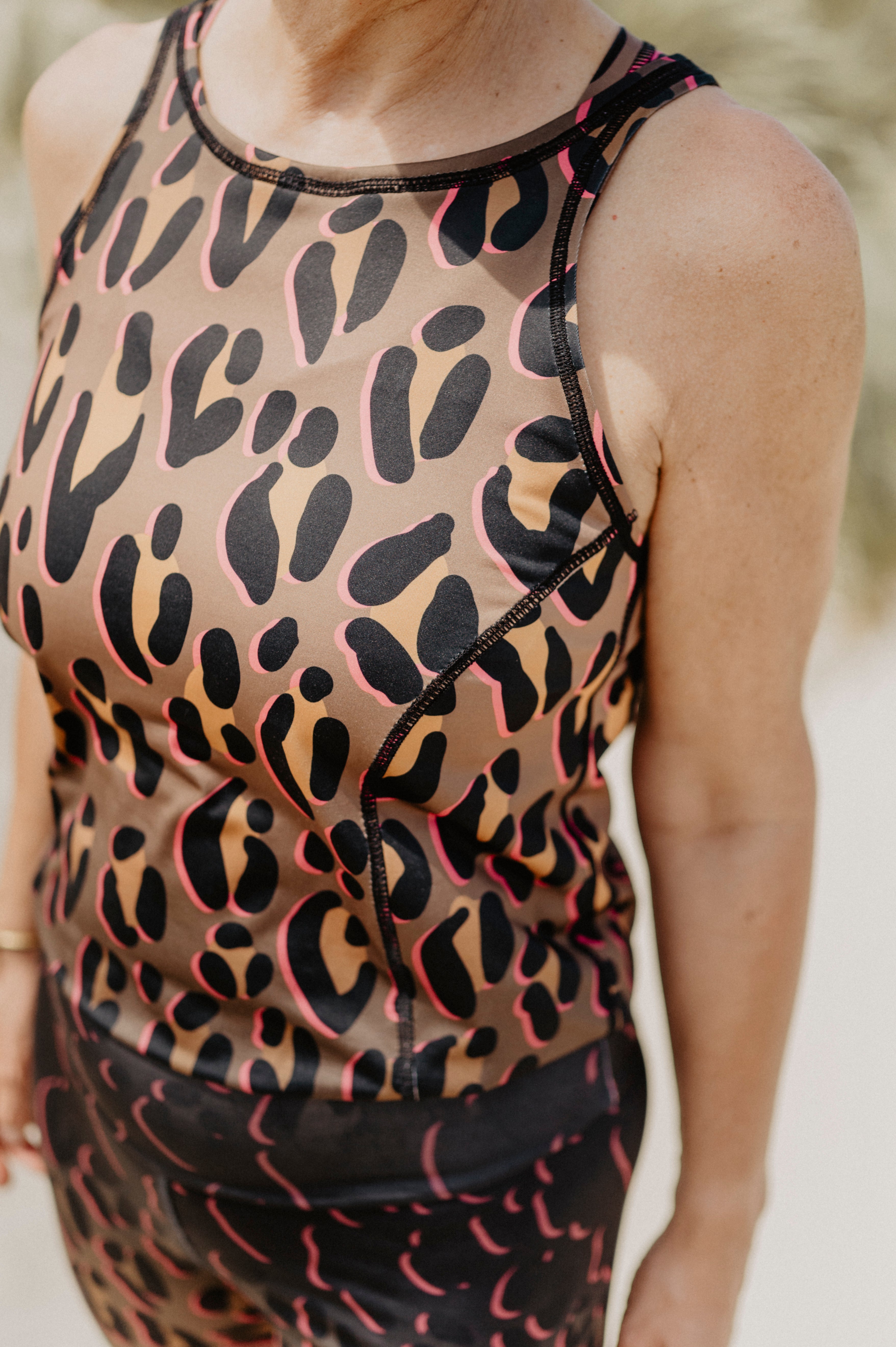 Jumpsuit Active Leo Safari Gold