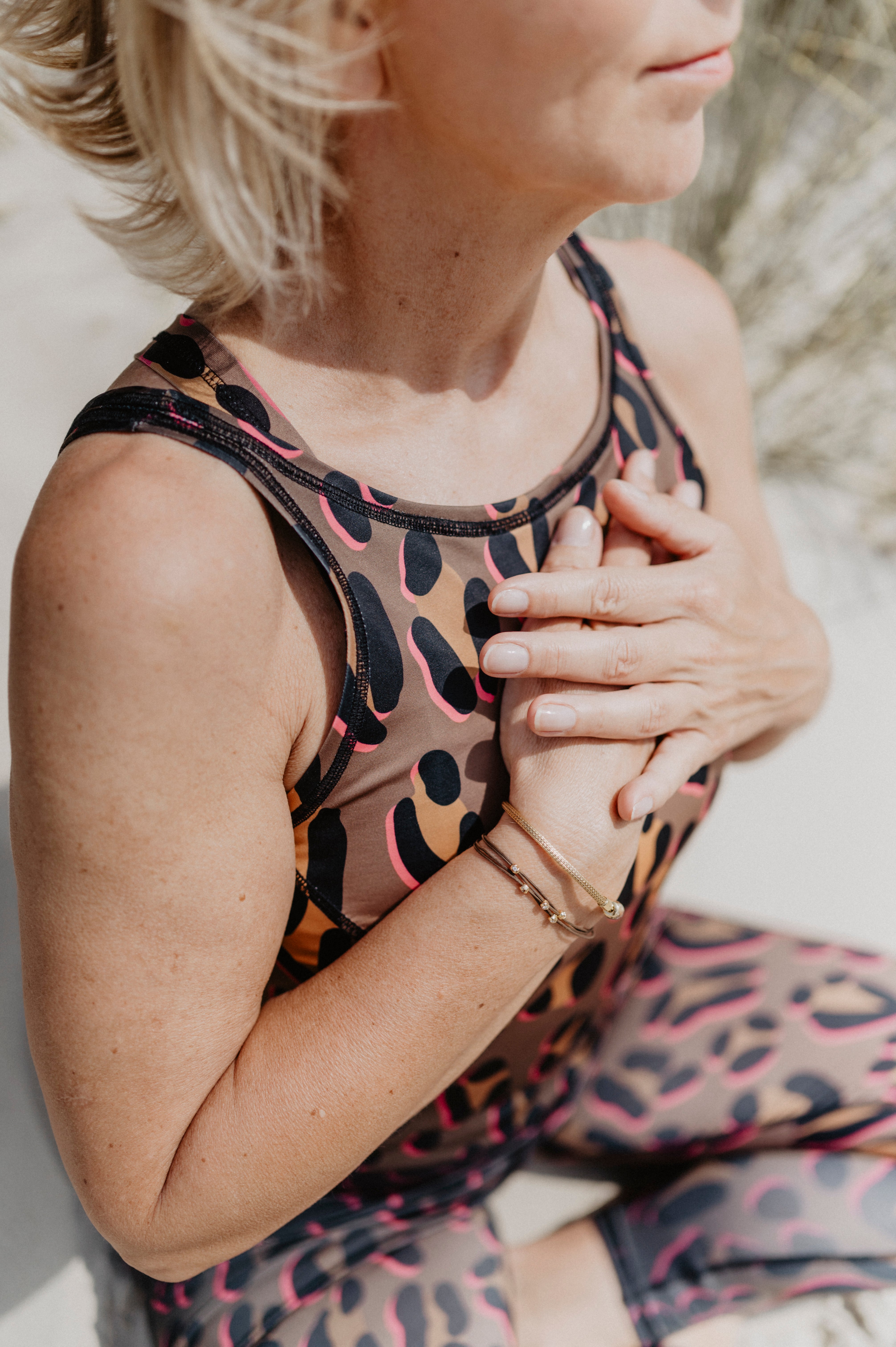 Jumpsuit Active Leo Safari Gold