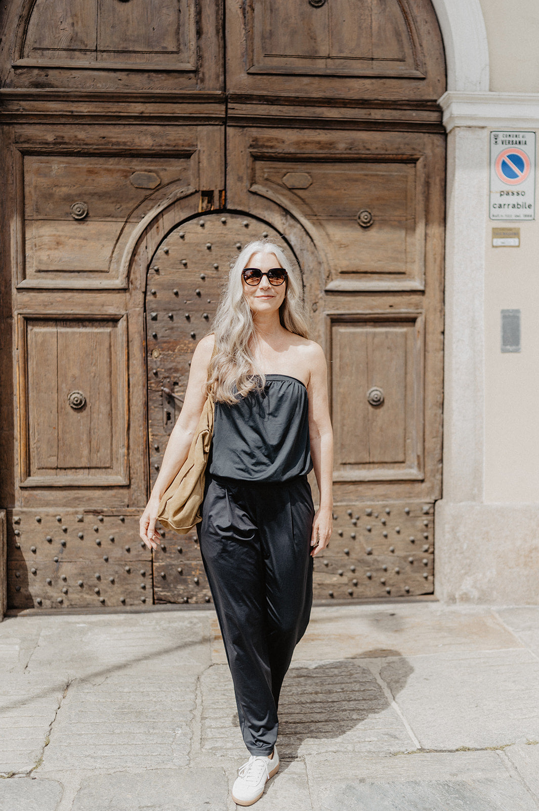 Jumpsuit Summer Nero Lungo